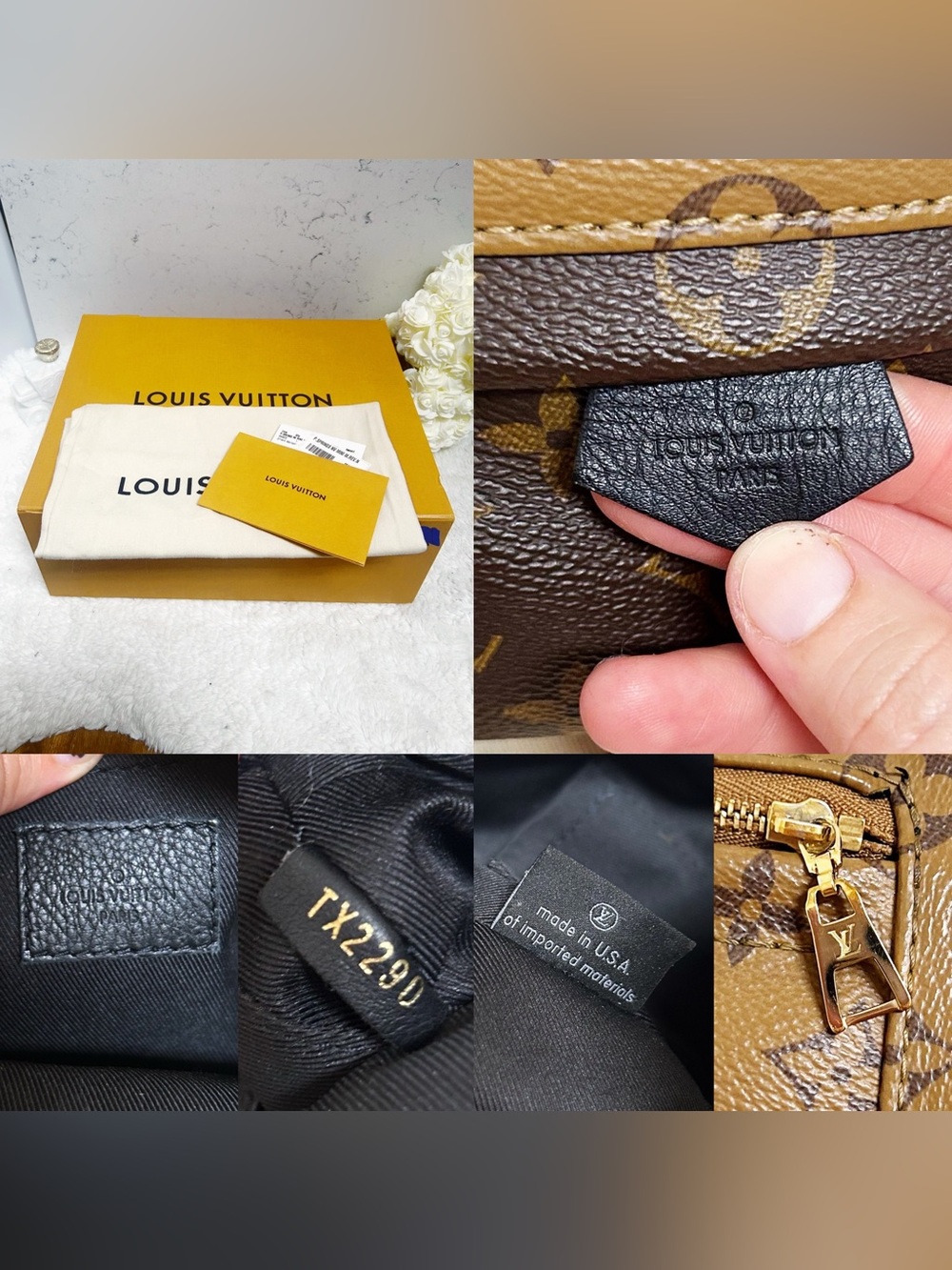 Authentic Louis Vuitton Reverse Monogram Palm Springs Mini Backpack / Bag - Picture 16 of 16